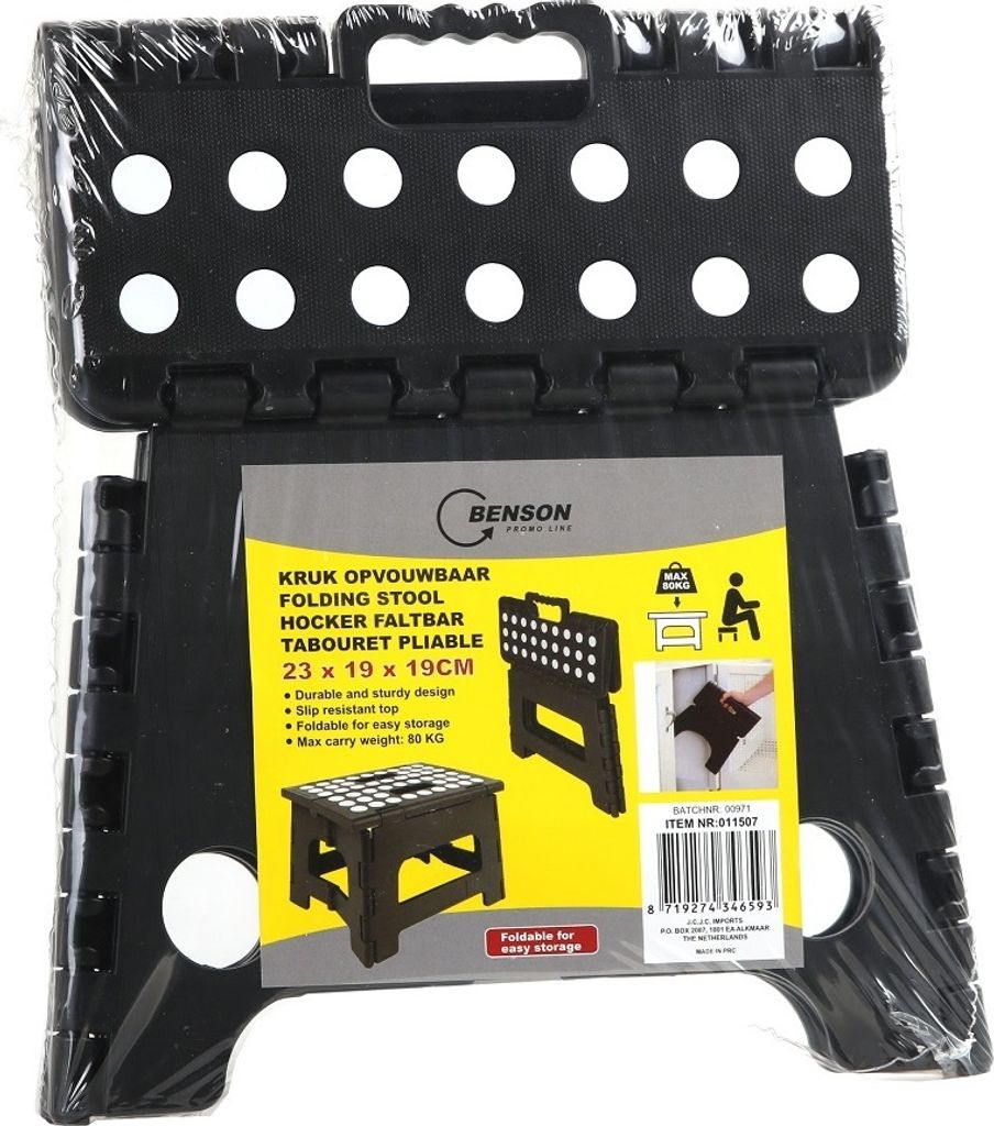 Benson 11507 Klapptritt Trittstufe Klapphocker 23x19x19cm Produktbild 