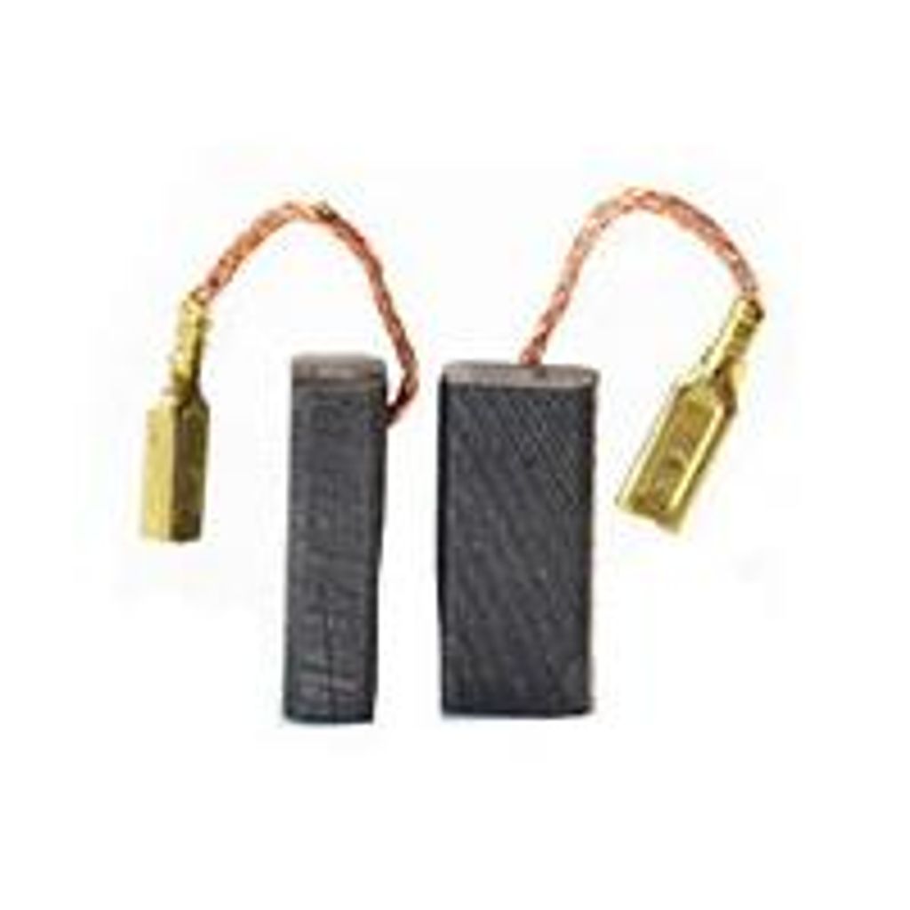 Spielset mit 2 anpassbaren Kohlen für Bosch. Abmessungen: 5x8x18 mm.