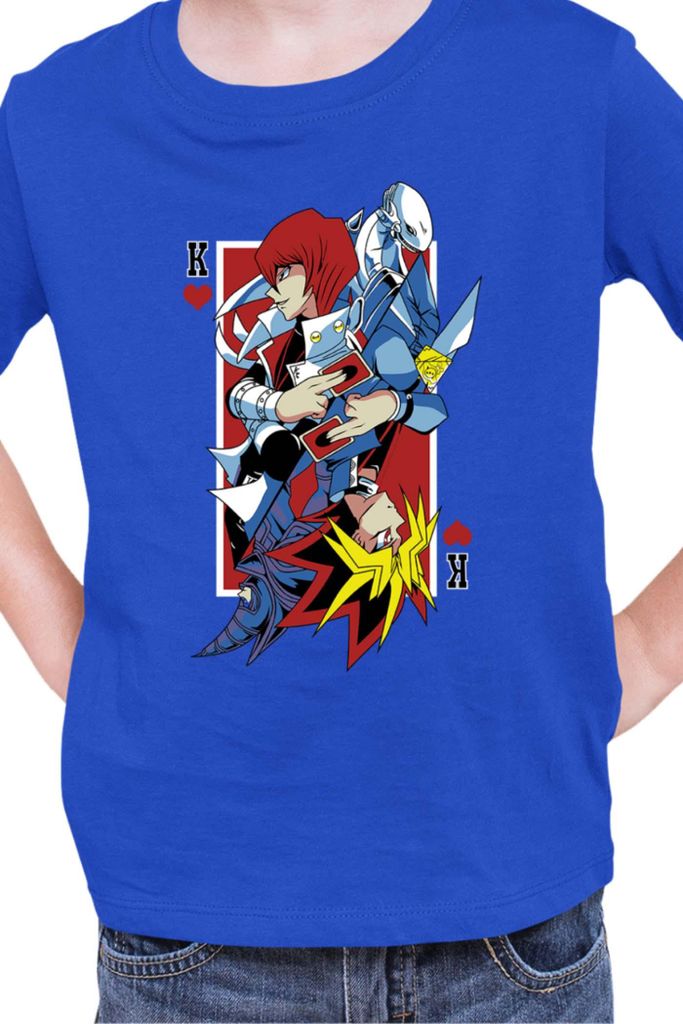 Kinder T-Shirt Japan Manga Anime Comics Yu Gi 018, / Blau
