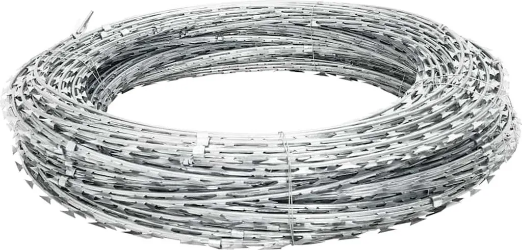 Stopper les intrusions : Fil rasoir BTO-22 acier galvanisé 150m vidaXL