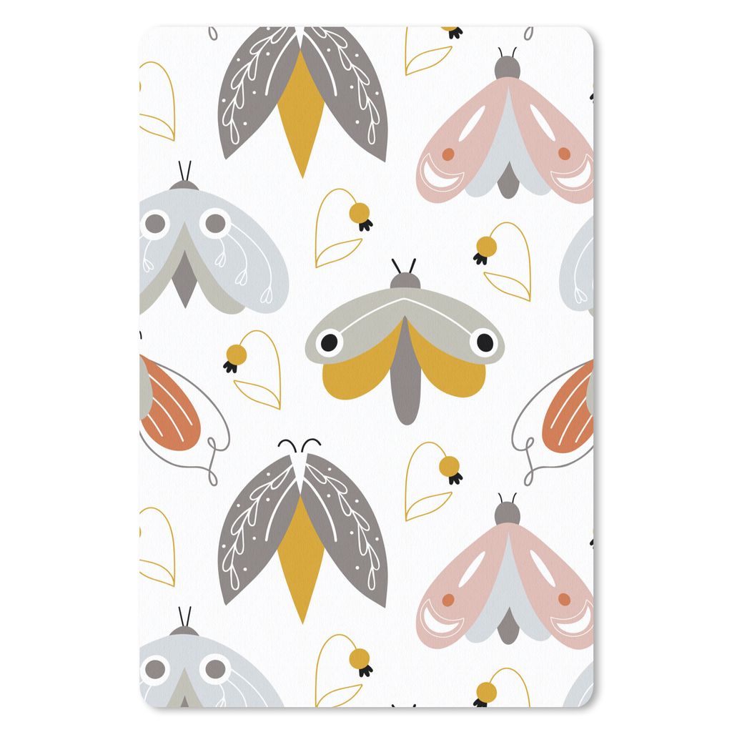 MuchoWow Mauspad Mousepad Muster - Kinder - Mädchen - Insekten 18x27 cm - Mousepads - Maus Mat - Pad - Mausunterlage