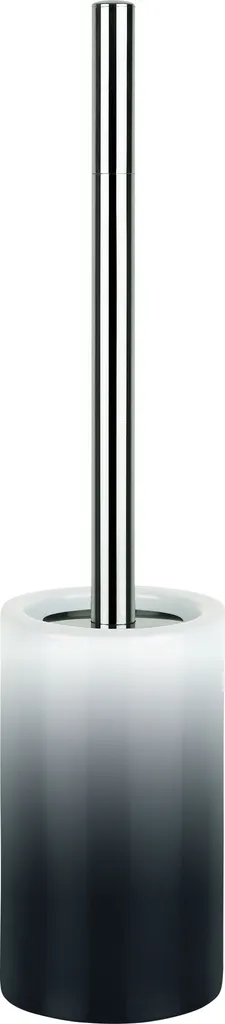 Spirella Tube: Set Scopino WC in Porcellana Bianca/Nera Alta Qualità