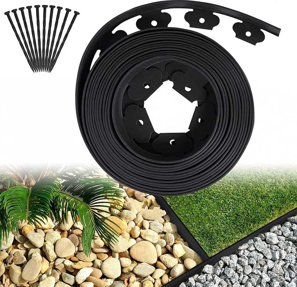 Bordure de gazon flexible 10m : stoppez l'invasion des racines noires