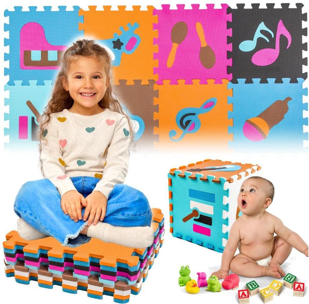 Kinder faltbare Schaumstoff-Puzzlematte für den Boden zum Spielen für den ersten Geburtstag