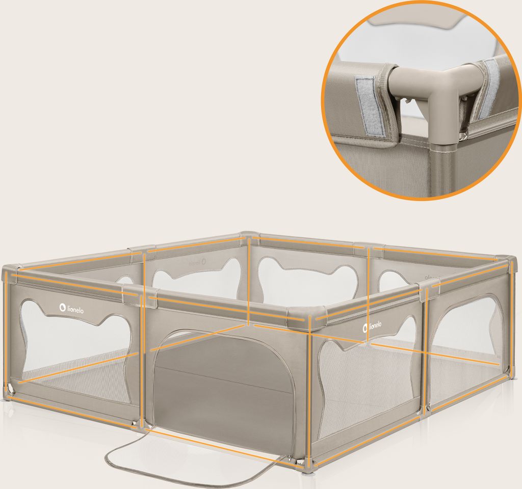 Lionelo Laufgitter WILLOW XL sehr große Spielfläche, 2 Produktbild 9