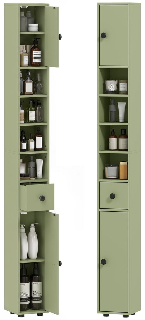 kleankin Badezimmerschrank schmal, Hochschrank mit Produktbild 