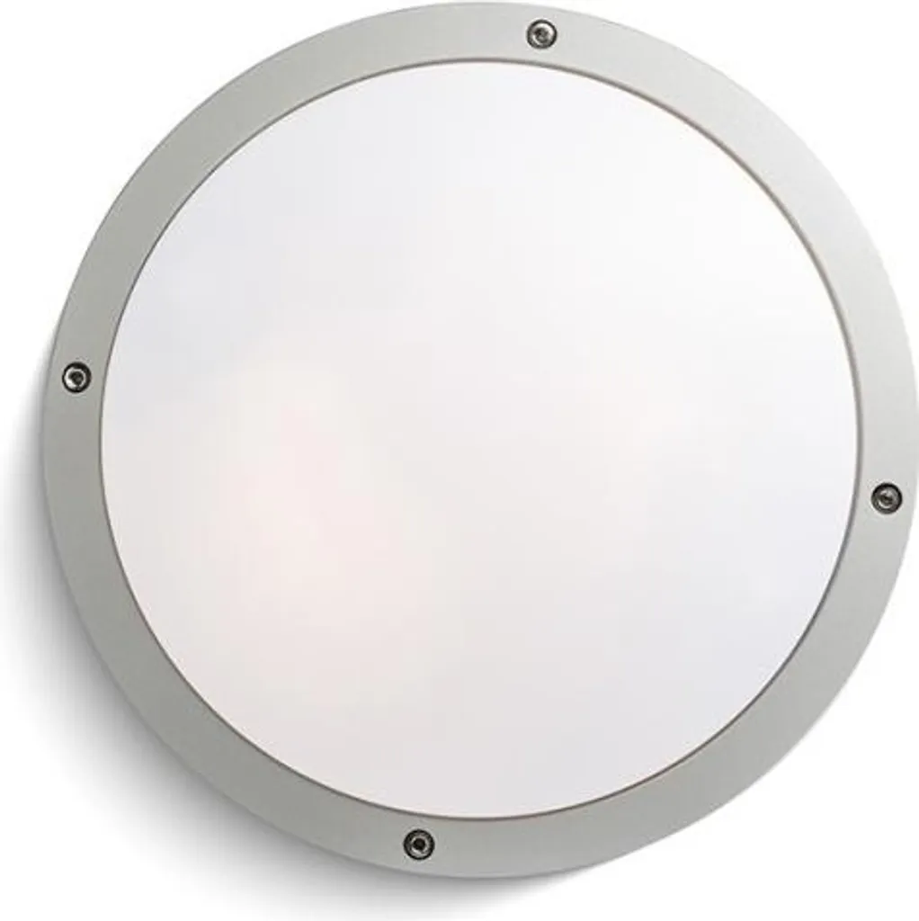 Applique LED double éclairage E27 2x15W SONNY gris argenté IP54