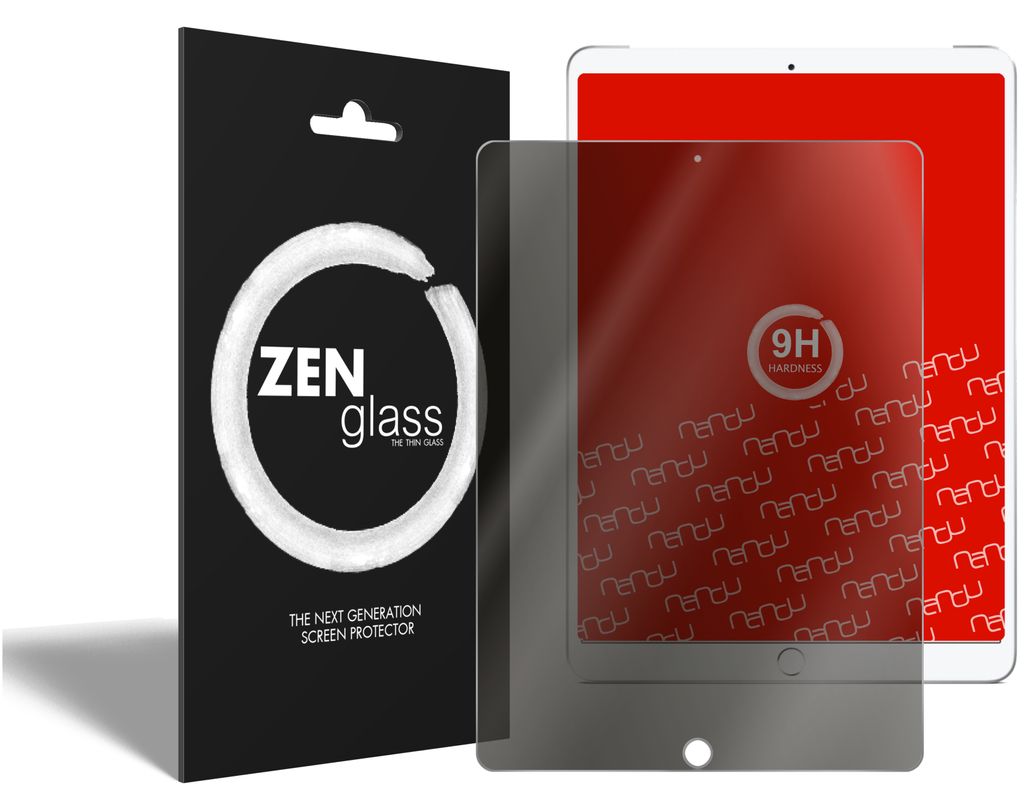 Zenglass I Blickschutzfolie kompatibel mit Apple iPad Pro 10,5 Zoll (Im Querformat) Sichtschutz-Folie I Display-Schutzfolie I Privacy-Screen