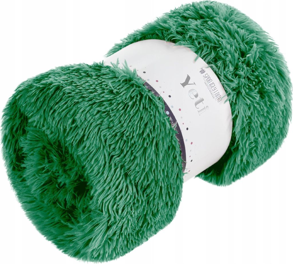 Zielony Koc Futro Yeti 150X200 Zdjęcie produktu 