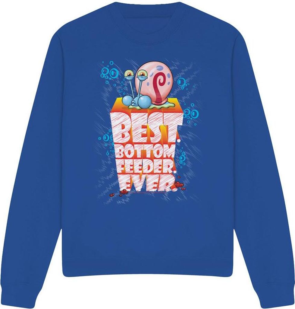 SpongeBob SquarePants - "Best Bottom Feed Ever" Sweatshirt für Herren/Damen Uni TV12778 (XXL) (Königsblau)