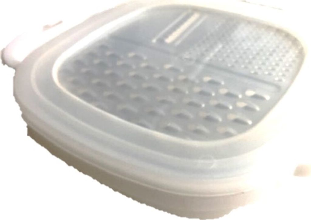3 in 1 Multi Reibe mit Behälter und Deckel, handlicher Gemüsehobel Reibe Aufbewahrungs-Box