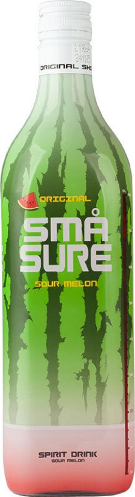 Små Sure Sour Melon 16,4% Vol. 1,0L Vodkalikör Produktbild 