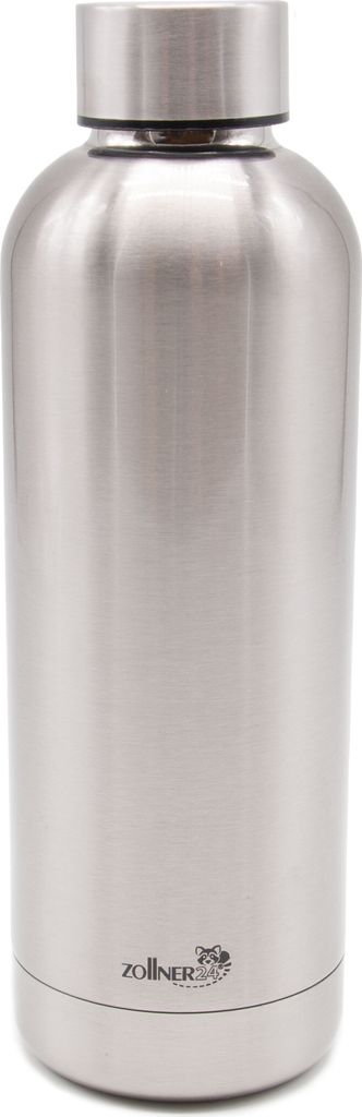 Thermosflasche aus Edelstahl, 500 ml, silber, mit Produktbild 