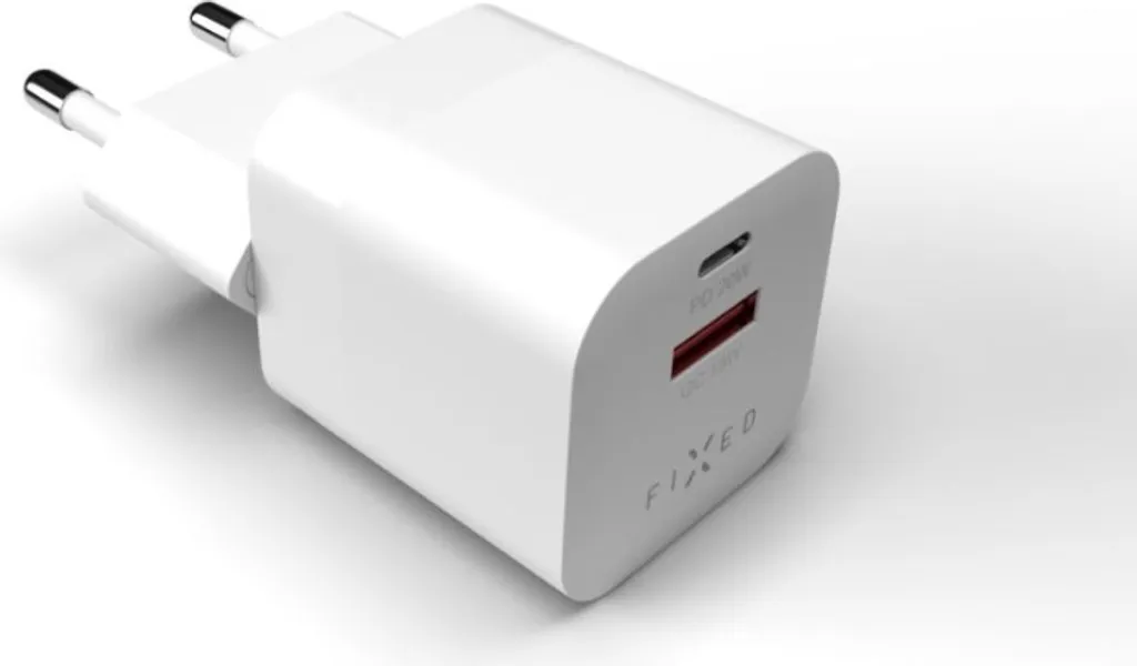 Chargeur de Voyage USB-C 20W Compact pour Smartphone - FIXED Mini Blanc