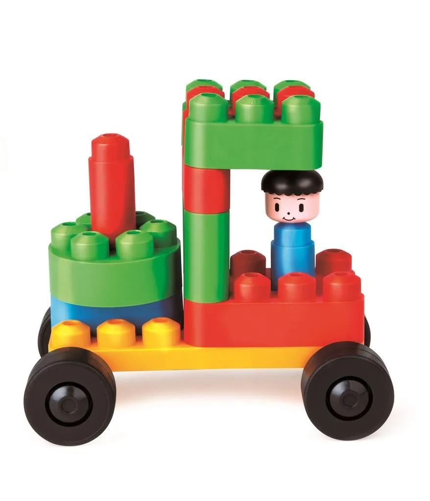 Kit de démarrage créatif PolyM : briques lavables et souples pour bébé - 5