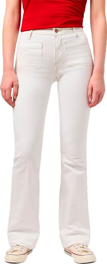 Wrangler 112351029 Flare Jeans Beige 27 / 32 Frau Beige 27