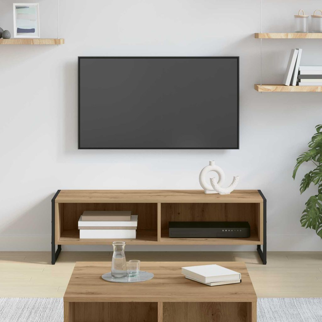 Maison Exclusive - TV-Schränk Kunsthandwerk Eiche 100 x 36,5 x 30,5 cm