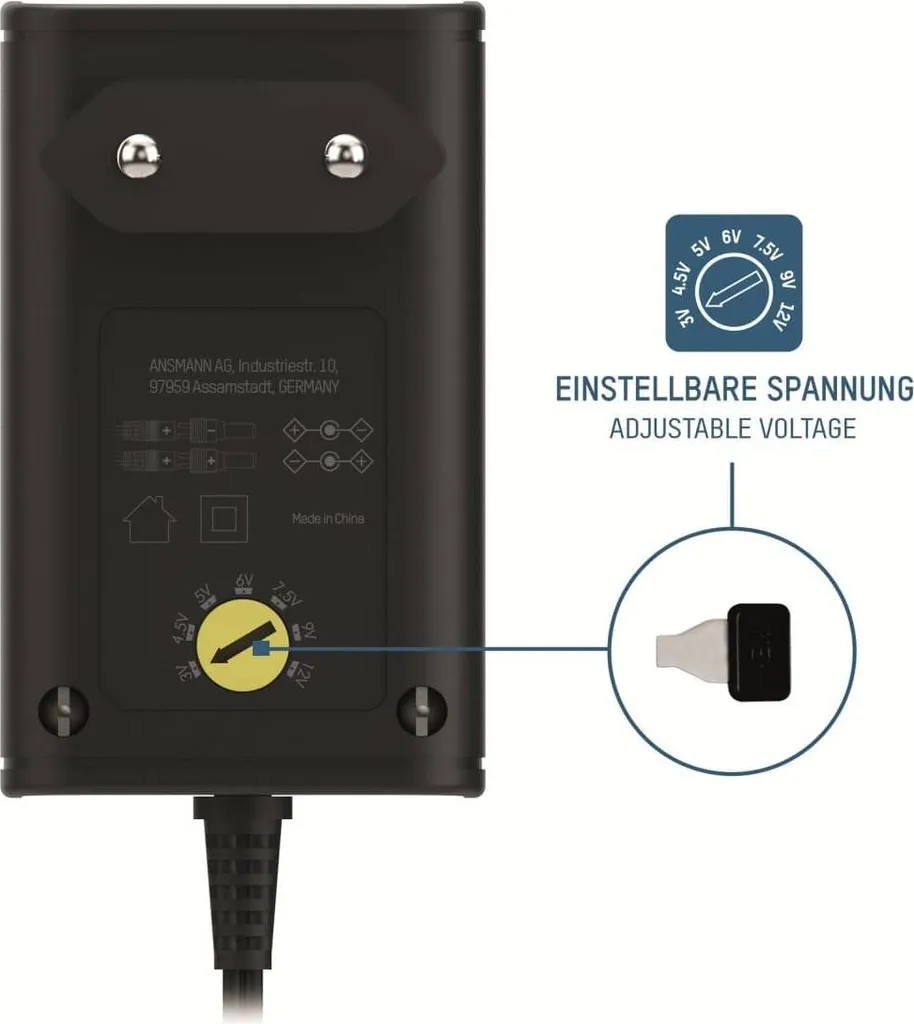 Ansmann APS 1500 Alimentation stabilisée 3V à 12V DC Haute Qualité - 18