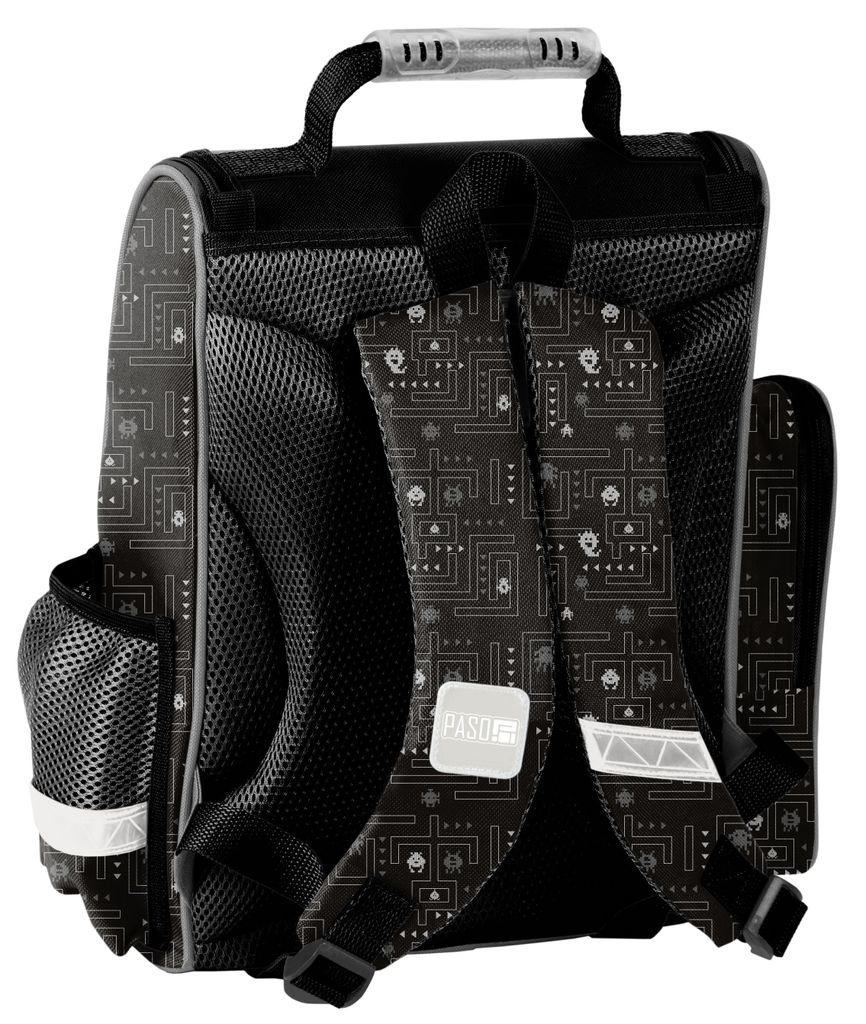 Schulranzen Set 3 teilig Tornister Jungen Schwarz Gamer Produktbild 