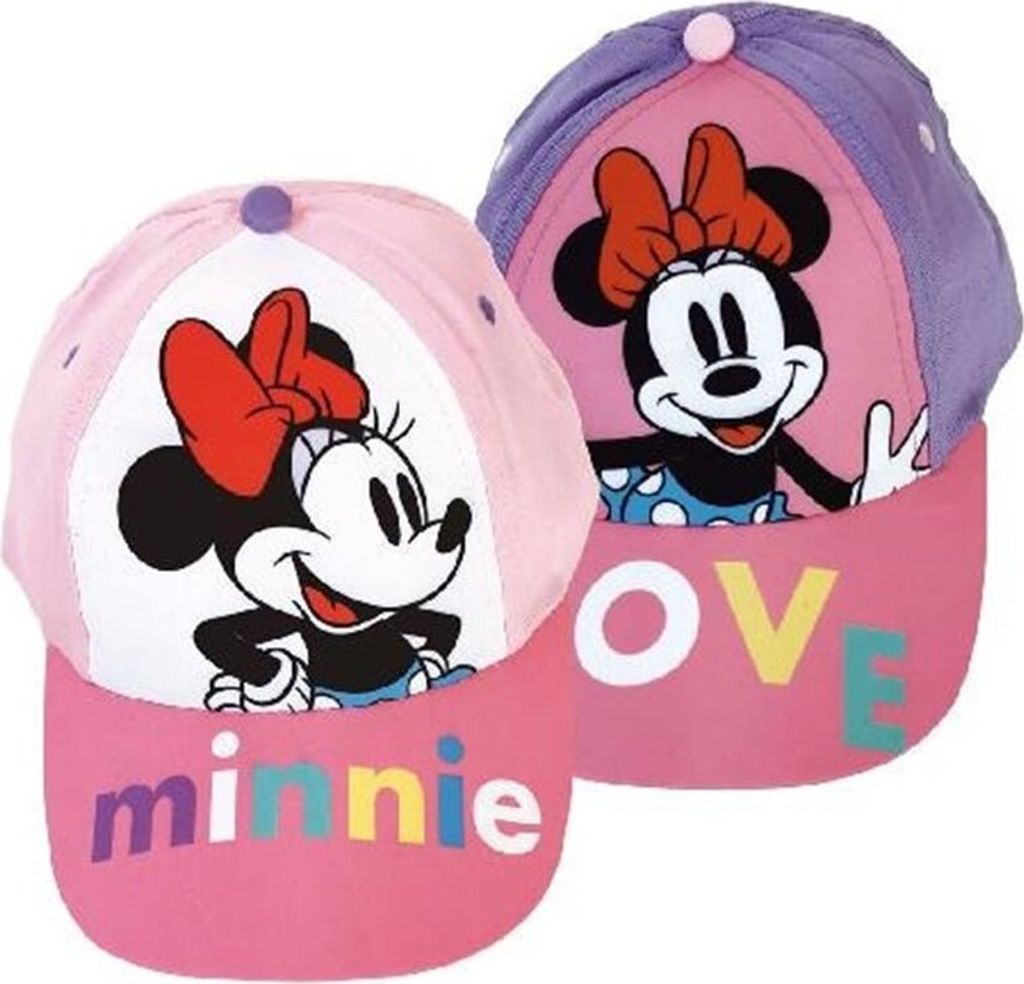 Minnie Maus Mädchen Kappe Baseballkappe Mütze Hut Schirmmütze LOVE Gr.51-54 AUSWAHL