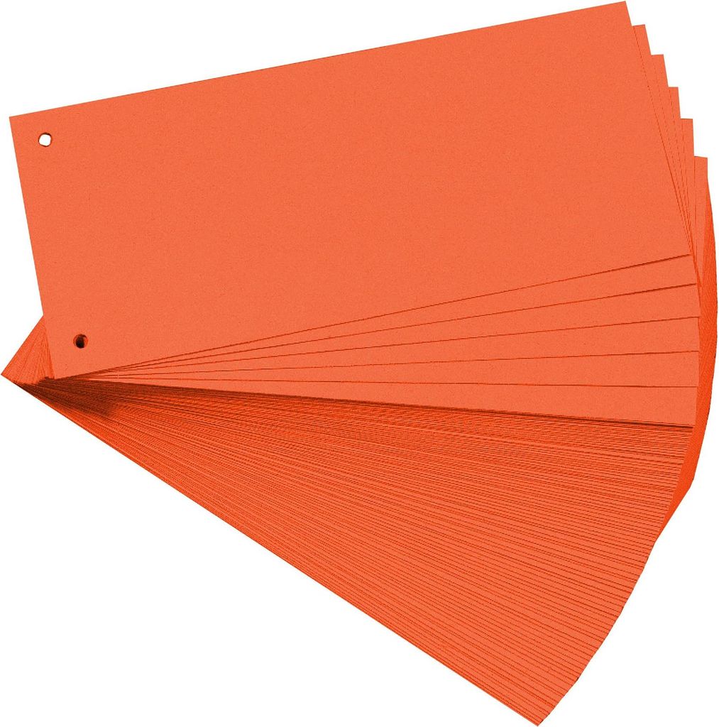 EXACOMPTA Trennstreifen 105 x 240 mm orange 180 g/qm 100 Stück