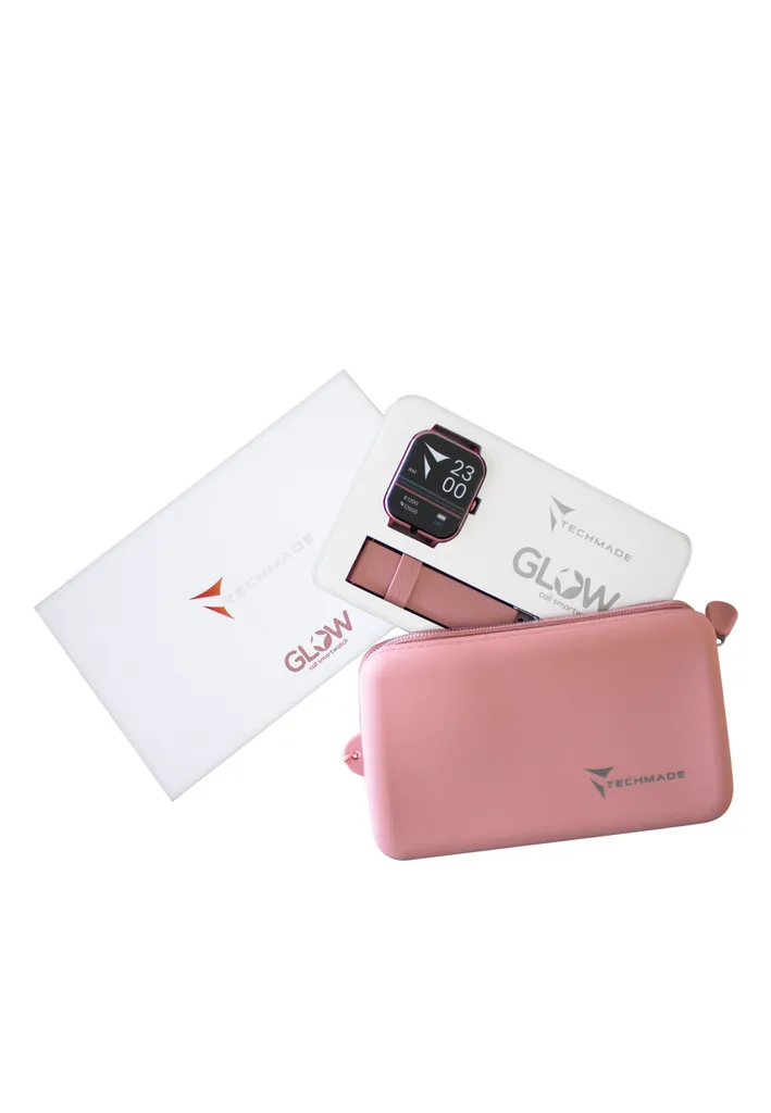 Smartwatch Techmade Glow Unisex Rosa: Schermo Full Touch e Funzioni SOS - 2