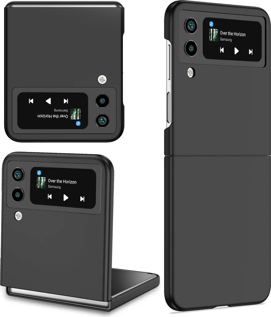 Custodia PC Rigido per Samsung Galaxy Z Flip4 5G | Antigraffio Nero