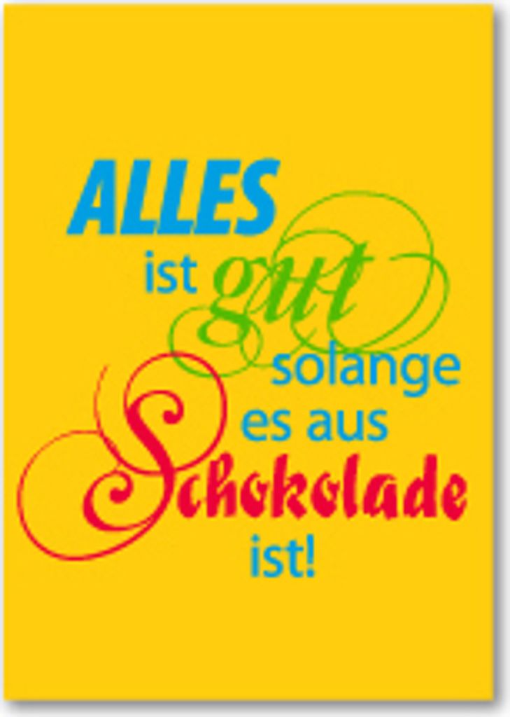 Allgemeine WÃ1/4nsche - SprÃ1/4che - unARTig - GlÃ1/4ckwunschkarte im Format