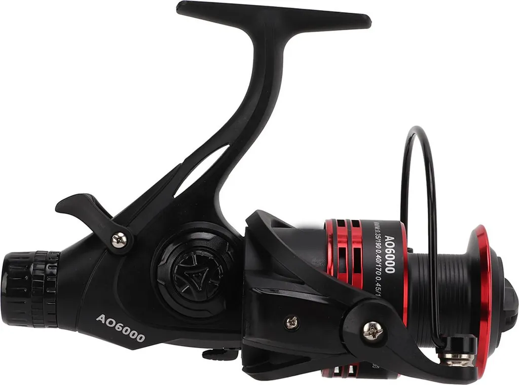 Moulinet débrayable AO6000 double drag 9+1BB pour pêche à la carpe