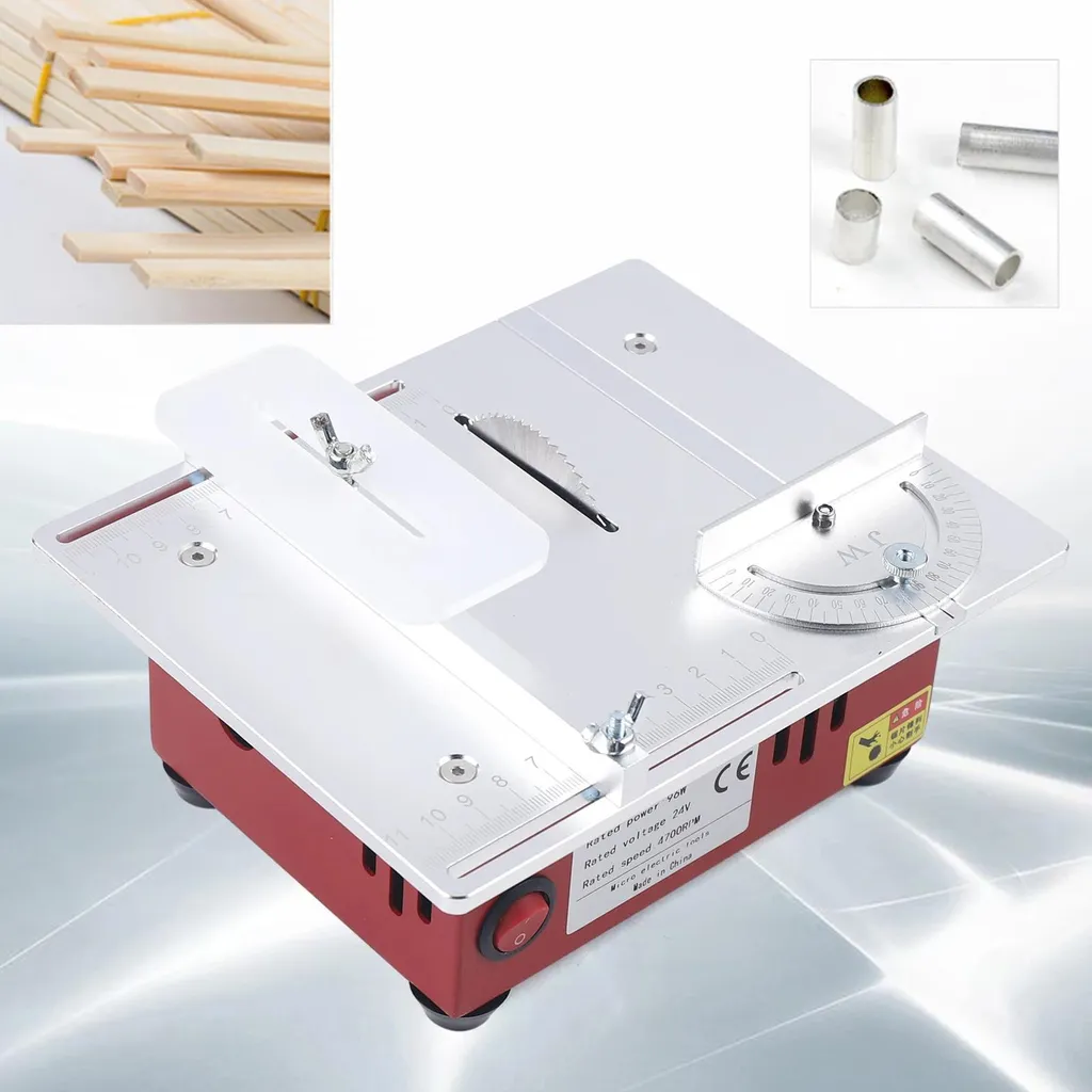 Scie de précision 4600 tr/min - Mini modèle de table 20x16cm Argent