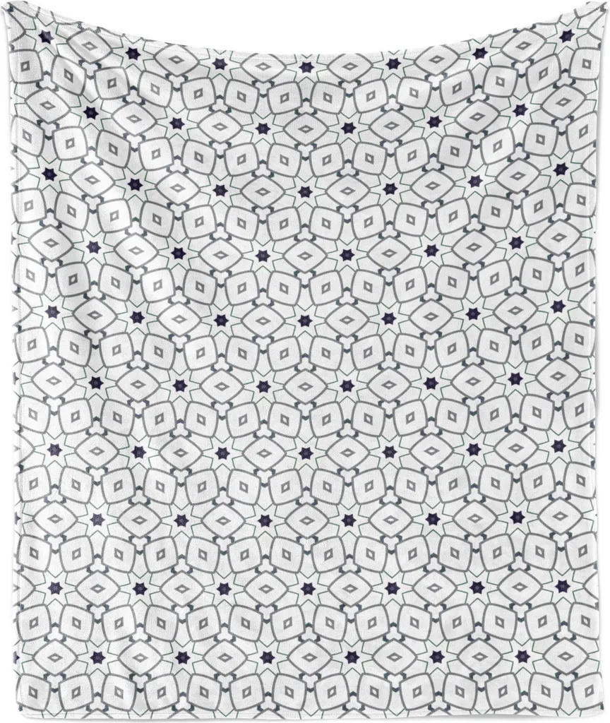 Abakuhaus Blanket Soft Fleece 175x230 Modern Anthracite Grey Design