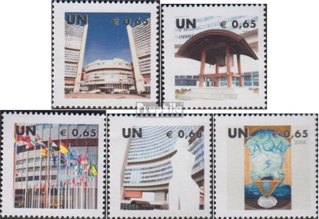 Briefmarken UNO - Wien 2008 Mi 538-542 (kompl.Ausg.) Produktbild 