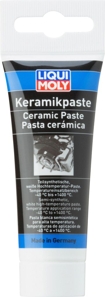 A tube of Liqui Moly Keramikpaste on a white background.