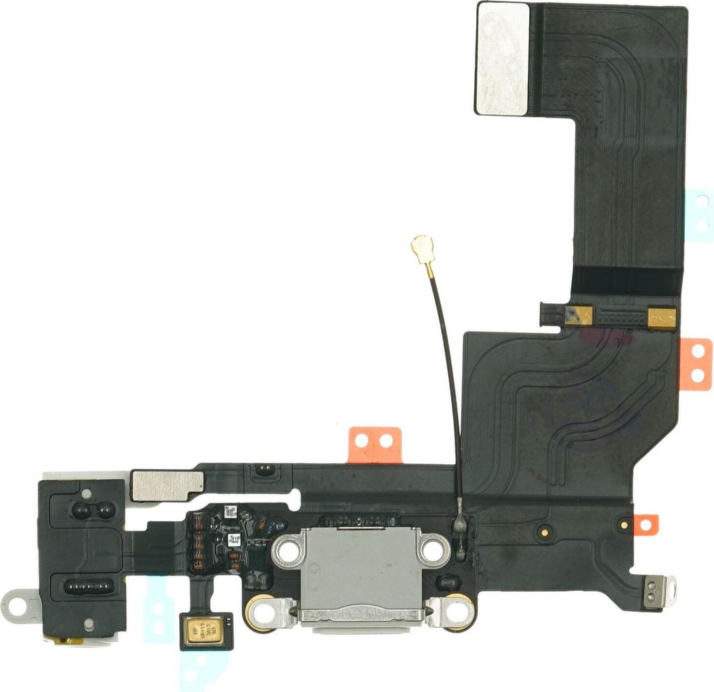 Ladebuchse für Apple iPhone 5S Lightning Flexkabel Mikrofon, Kopfhöreranschluss Ladeanschluss Lade Eingang