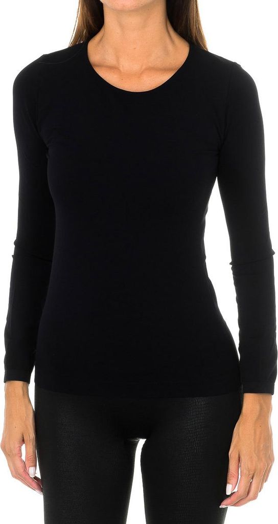 Intimidea Texas Langarm-Rundhals-T-Shirt 210262 Damen