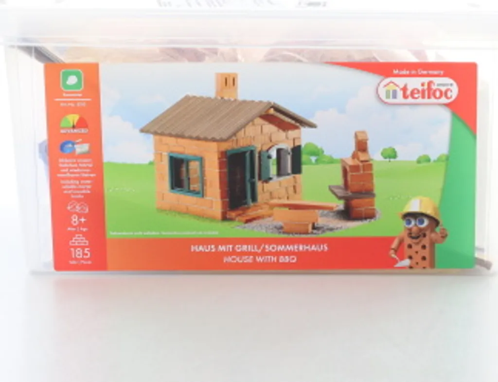 Kit Maçonnerie Teifoc 185pcs en Briques d'Argile avec Mortier Soluble