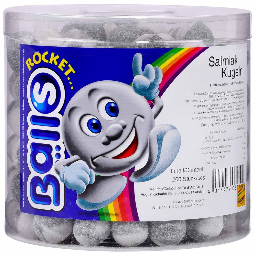 Rocket Balls Salmiak-Kugeln 200er Produktbild 