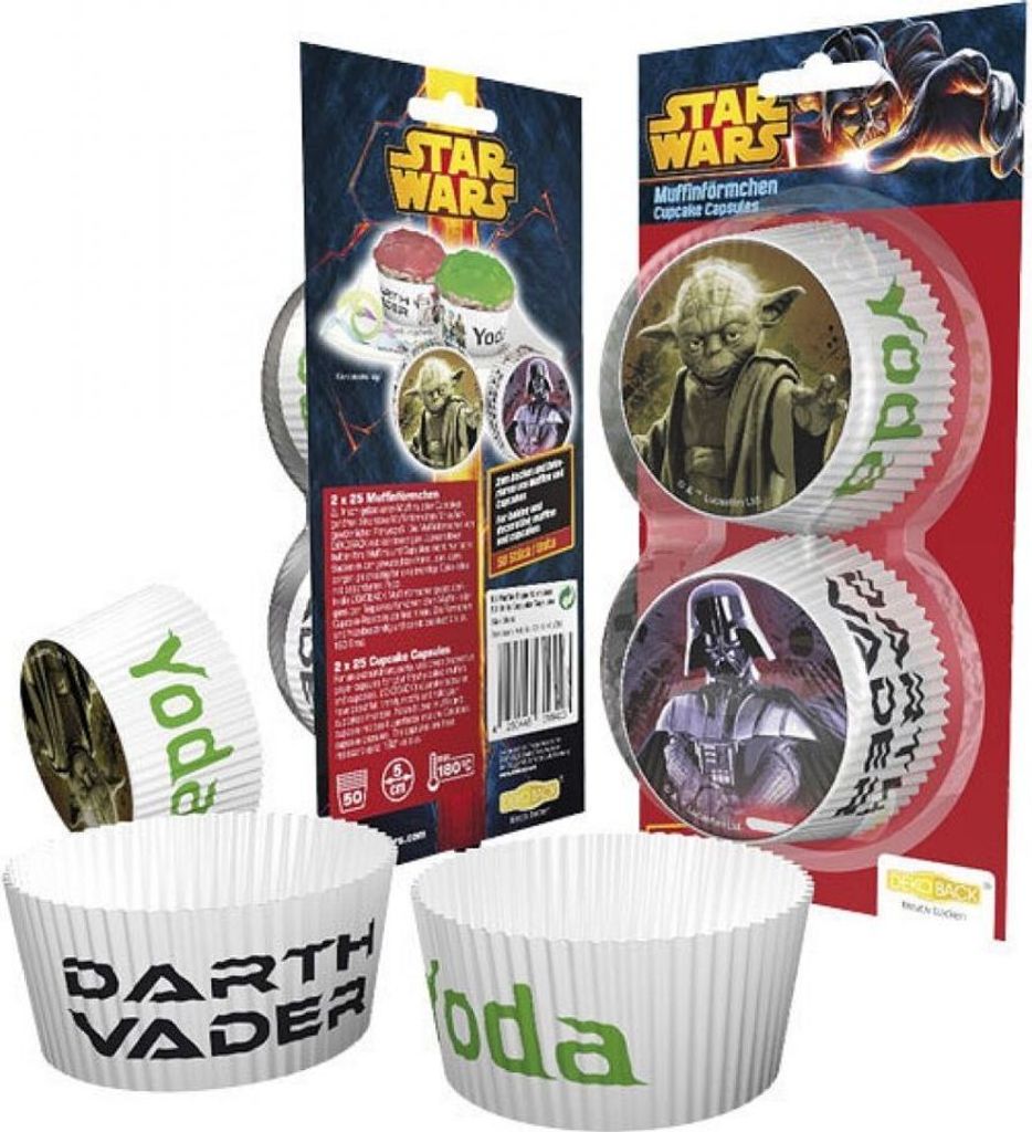 50 Star Wars "Krieg der Sterne" Muffin Papier-Förmchen