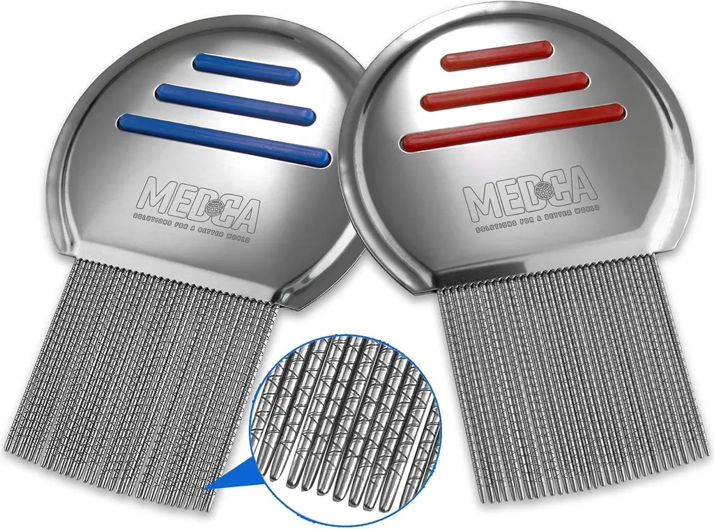 Peigne anti-poux en inox à dents serrées - Efficacité professionnelle