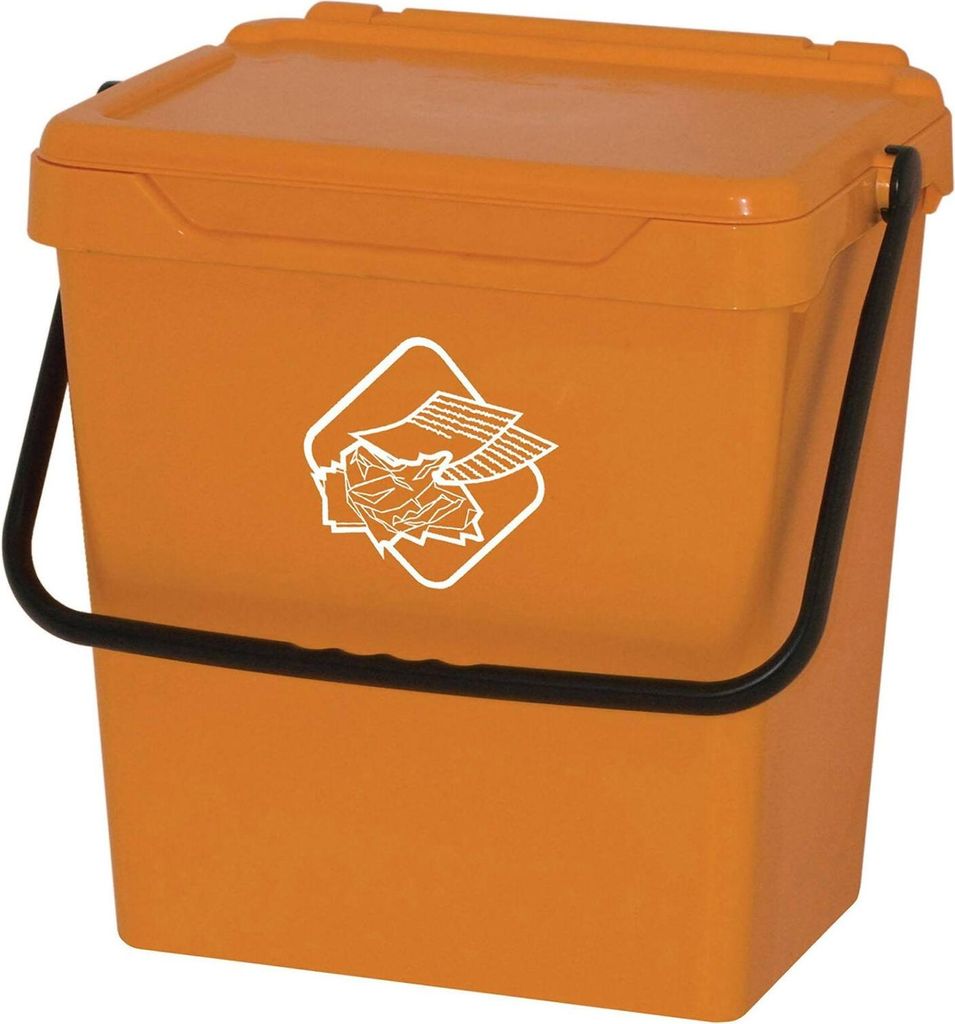 Foscas - Mülleimer, 40x31x39h cm Gelb, Volumen 35 l Hergestellt in Italien