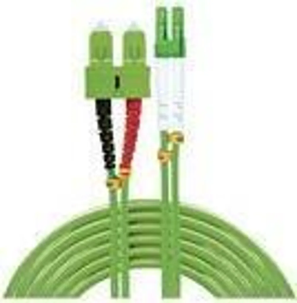 Câble Fibre OM5 20m Lindy 46326 Haute Performance LC vers SC Vert