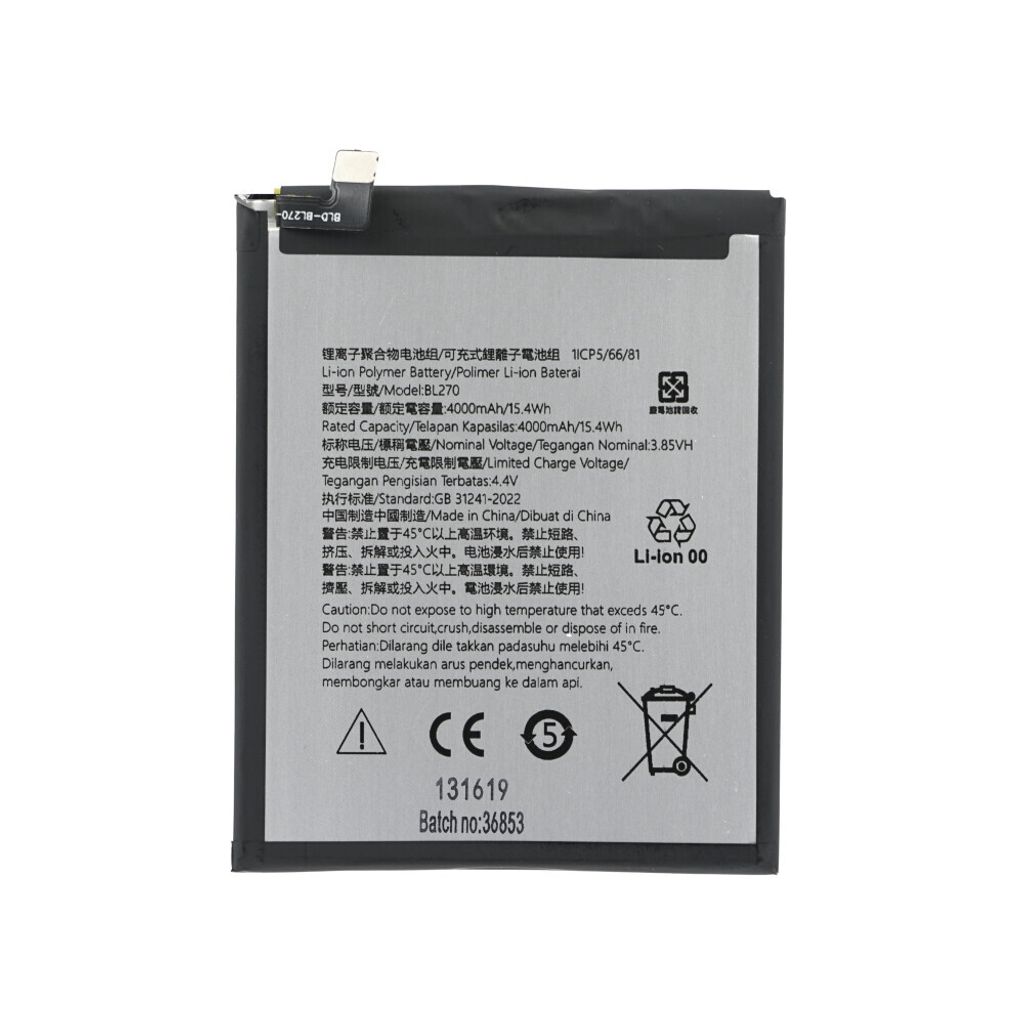 Akku für Lenovo K6 Note K8 Note Moto E5 Moto G6 Play BL270 3000mAh Batterie