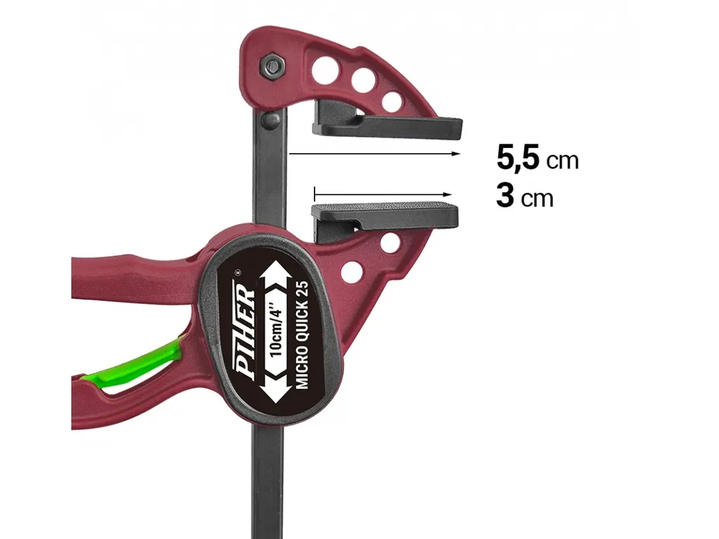 Piher Micro Quick 10 cm - Morsetto Professionale per Liuteria e Modellismo