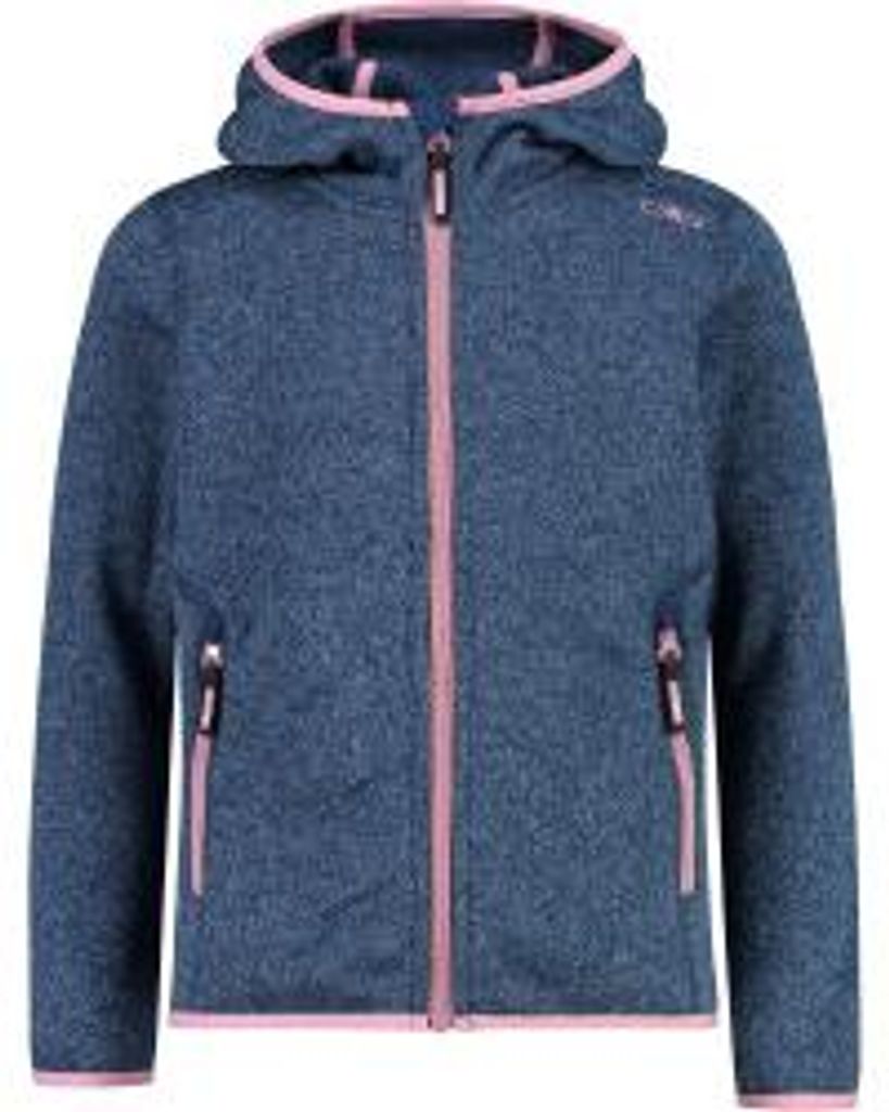 Cmp Kid G Jacket Fix Hood Blue Ink 98
