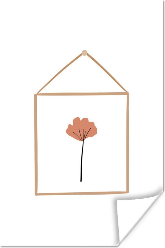 MuchoWow Poster Blatt - Rahmen - Zeichnung 80x120 cm - Papierdruck