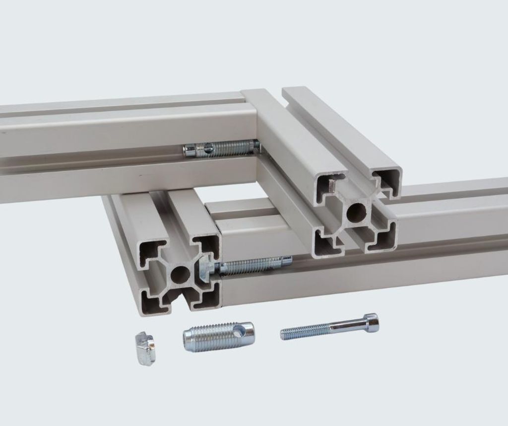 Automatikverbinder für 30x30 & 30x60 Nut 8 Aluprofil- inkl. Produktbild 