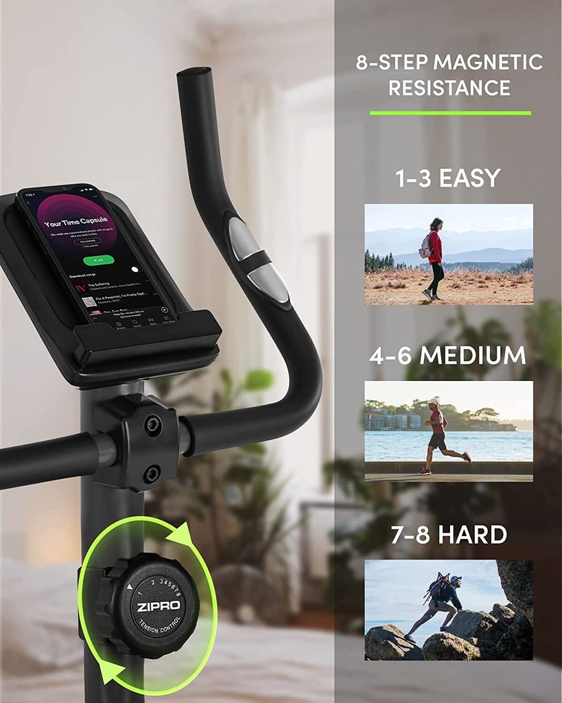 Zipro Drift Heimtrainer Fahrrad für Zuhause Magnet Fahhrad Produktbild 3