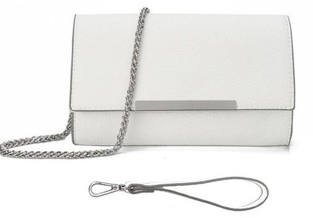 Schmale, weiße, gemütliche Schultertaschen mit Anhängern, Sommertaschen für Frauen