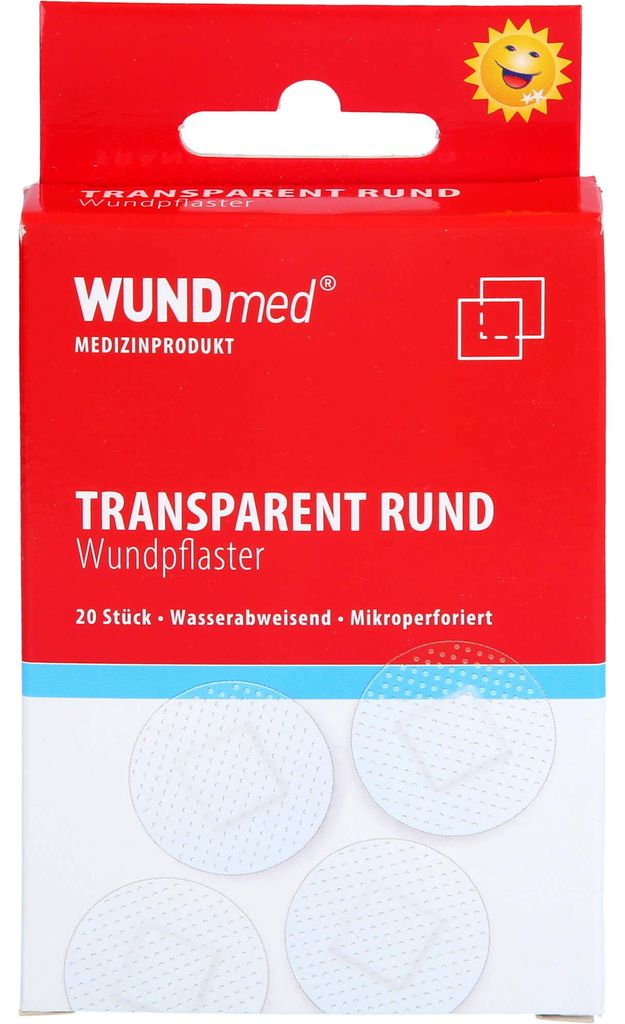 WUNDmed Pflaster Rund transparent 20 Stück Produktbild 