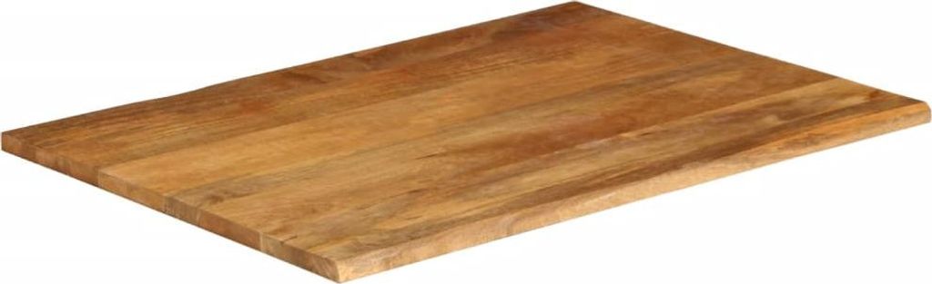 vidaXL Tischplatte mit Baumkante 110x80x3,8 cm Massivholz Mango